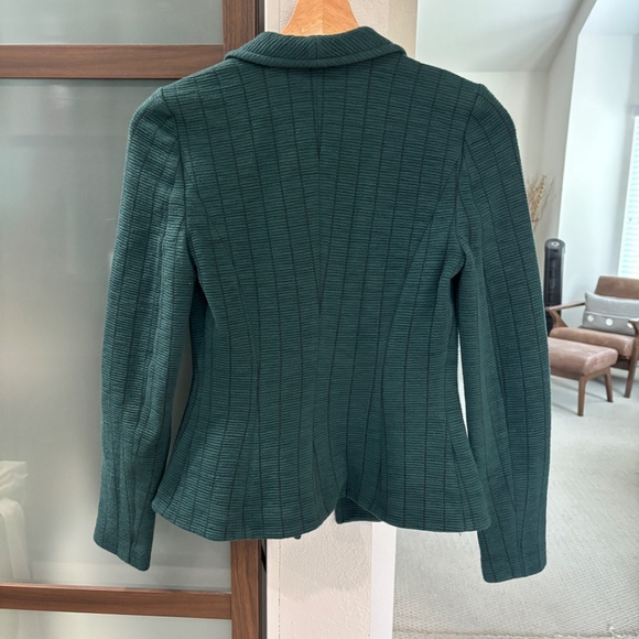 Armani Collezioni Single Button Knit Blazer - Green Size 4 - Picture 4 of 9